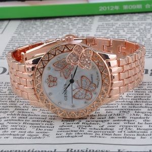 Women Butterfly Crystal Rhinestone Sports Dress