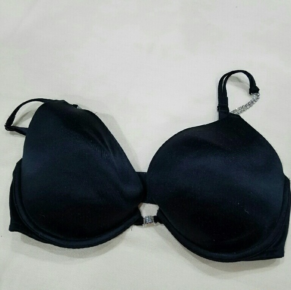 Victoria's Secret Black Bra with Rhinestone detail