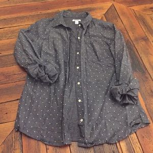 Polka dot chambray