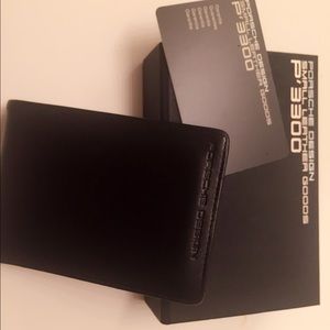 Authentic Porsche Design black leather wallet