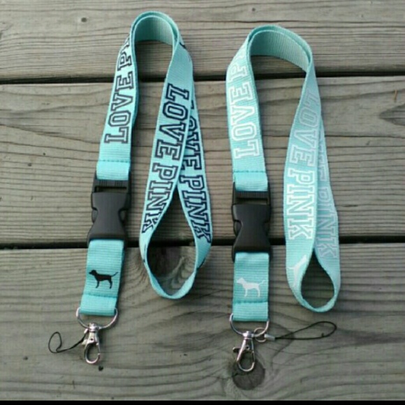 2 New Love Pink Lanyards