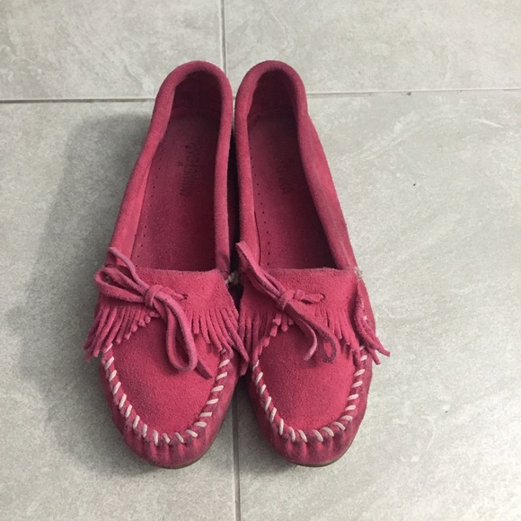 Minnetonka Pink Moccasins