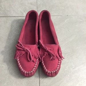 Minnetonka Pink Moccasins