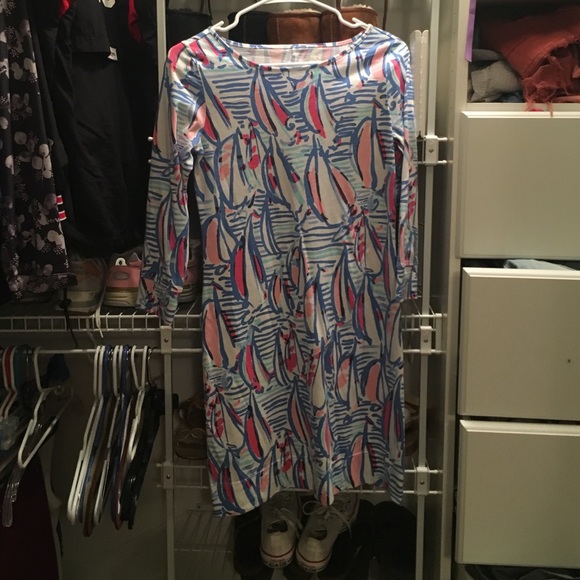 Lilly pulitzer boatneck shift dress