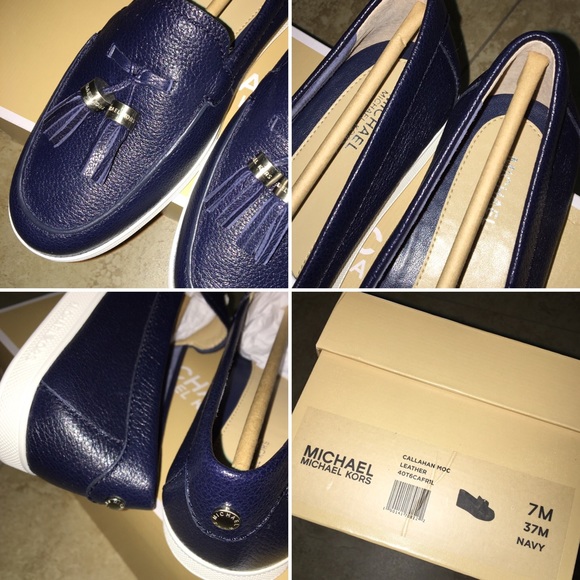 *SOLD* Michael Kors Callahan Moc Leather Loafers - Picture 2 of 4