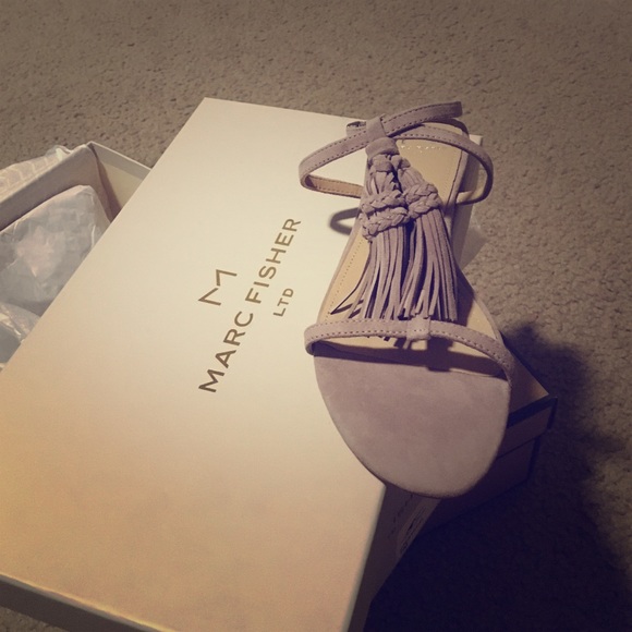 Marc Fisher fringed sandal
