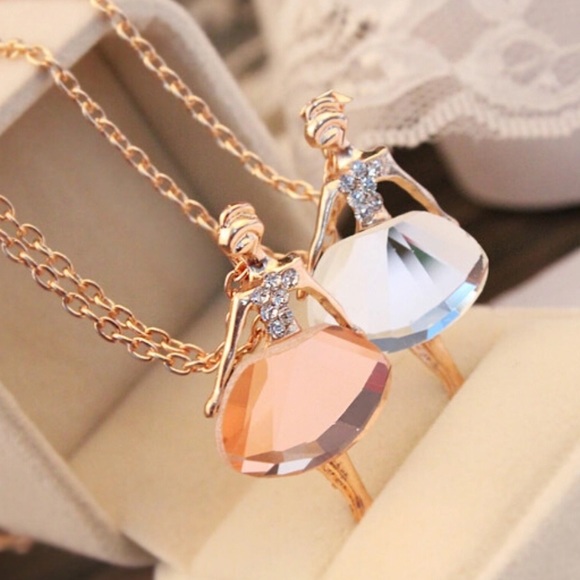 Pink Ballerina Pendant necklace
