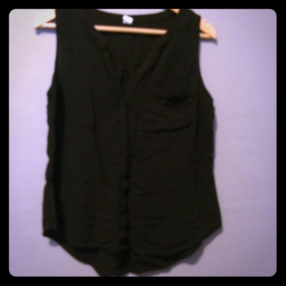 DONATED 🌟 Old Navy Black Sleeveless Blouse - Picture 1 of 4