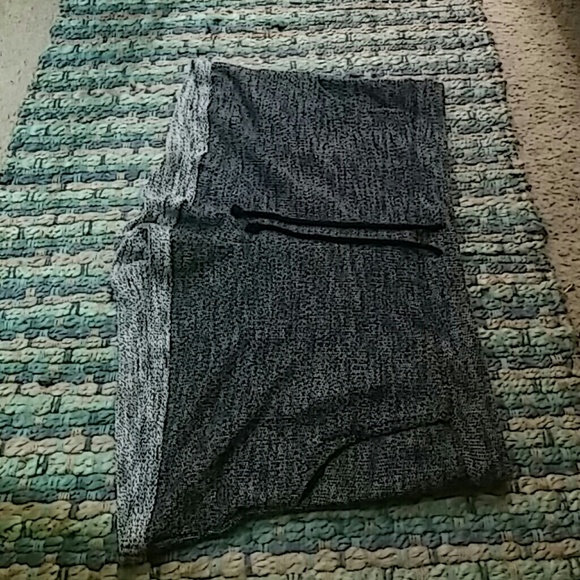 Gray and white shorts size XL