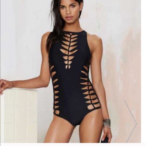 Brand new Nasty Gal Make a slash swimsuit