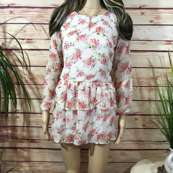 FLORAL MINI DRESS runs large - Picture 6 of 7