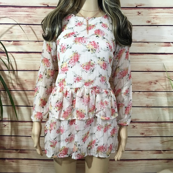 FLORAL MINI DRESS runs large - Picture 3 of 7