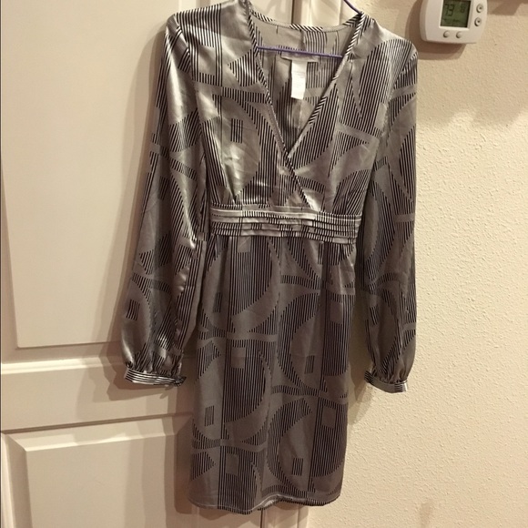 Charlotte Russe Satin V neck Wrap Style Dress