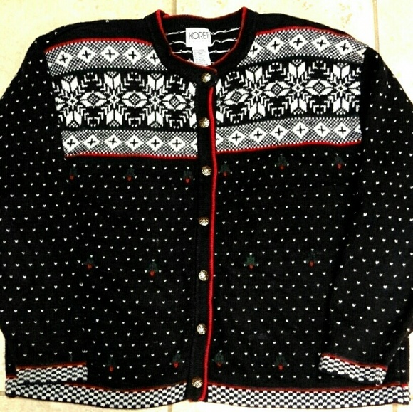 Vintage Norwegian Style Christmas Sweater
