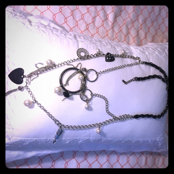 Express Chunky sparkly double long necklace
