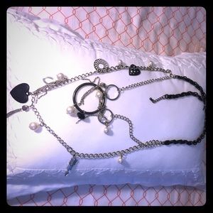 Express Chunky sparkly double long necklace