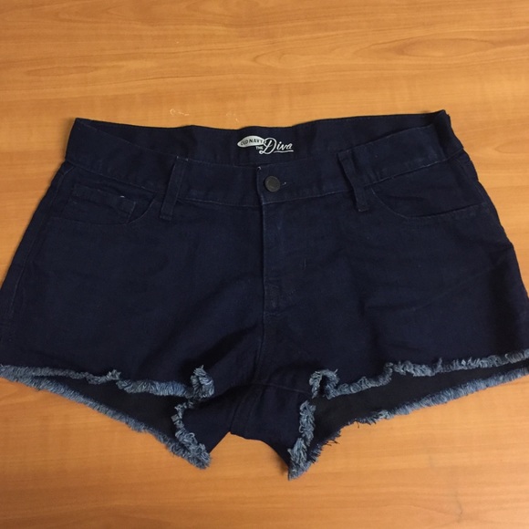 NWOT Old Navy The Diva Short Cutoffs Dark Denim