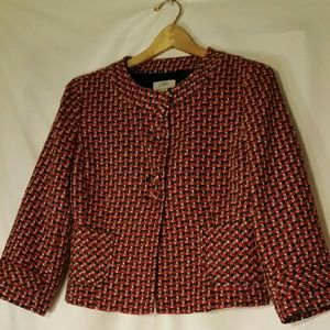 Ann Taylor Loft Hounds Tooth Jacket