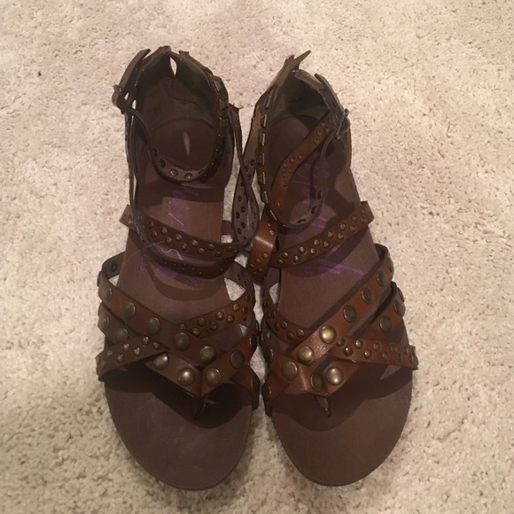 brown sandals