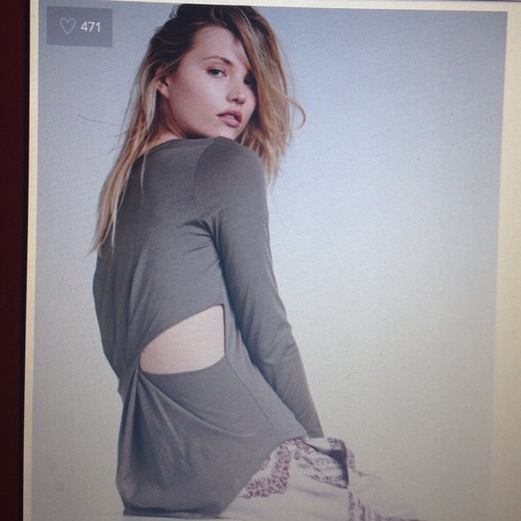 Free People Tops - Nwot free People basic back army tee large khaki