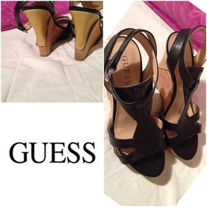 🎉HOST PICK 10/11, 11/7🎉Guess Ultima Wedge Sandal