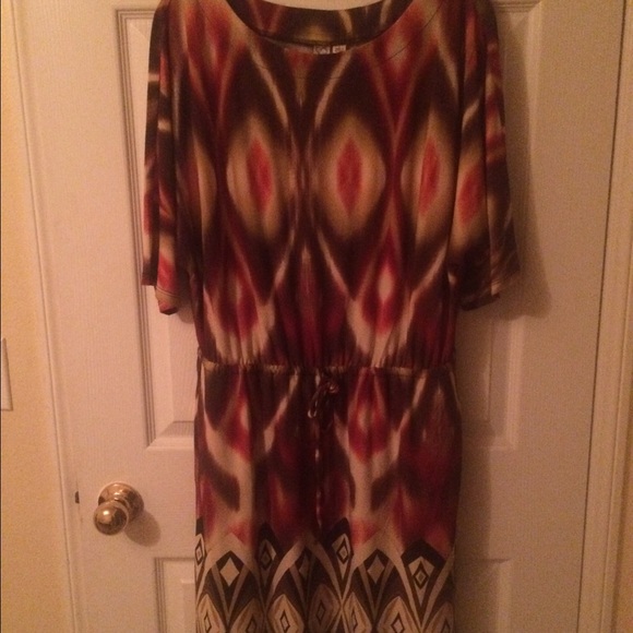 Autumn Colored Spandex Dress 🍁🍂