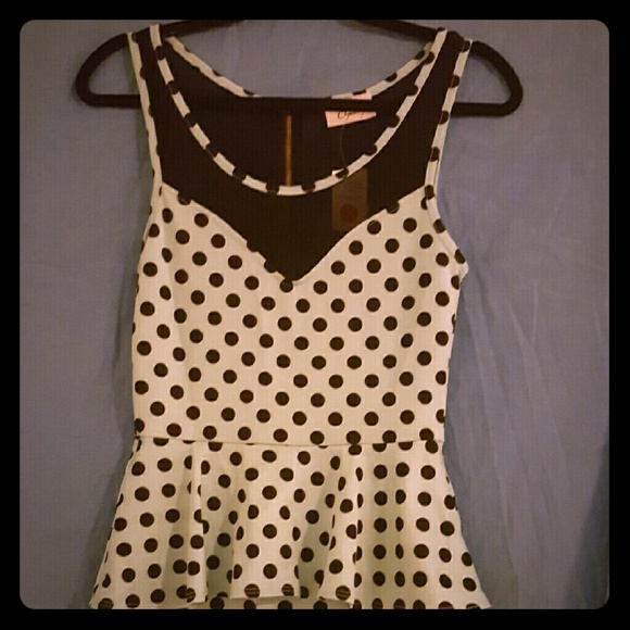 Mint polka-dot pendulum dress