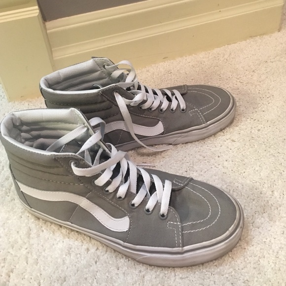 grey high top vans