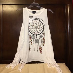 NWT Rue 21 Dream On Fringe tank