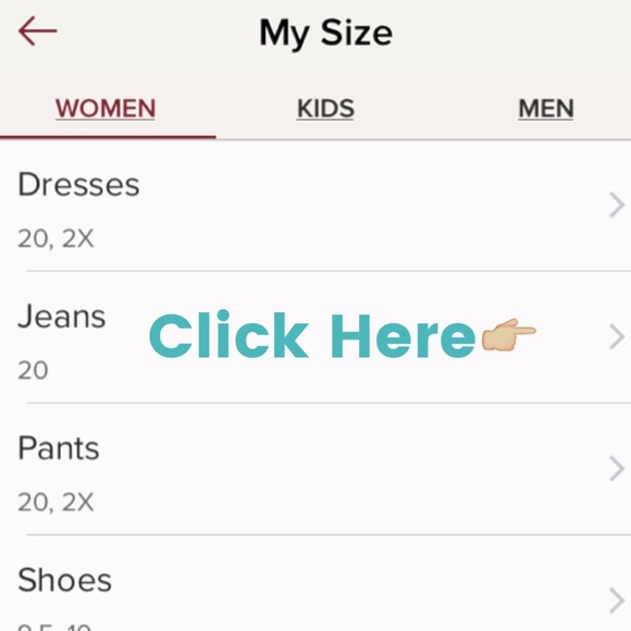 A quick tutorial on how to find or change sizes - Picture 3 of 4