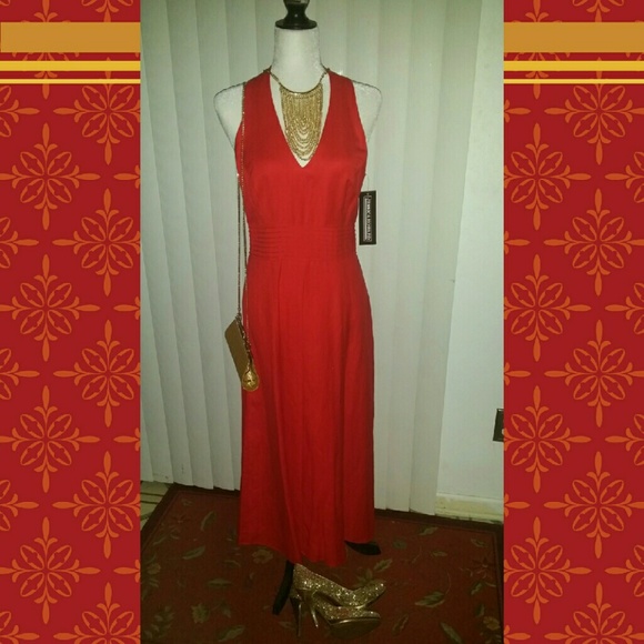*JESSICA HOWARD* Red Maxi Dress - Picture 1 of 4