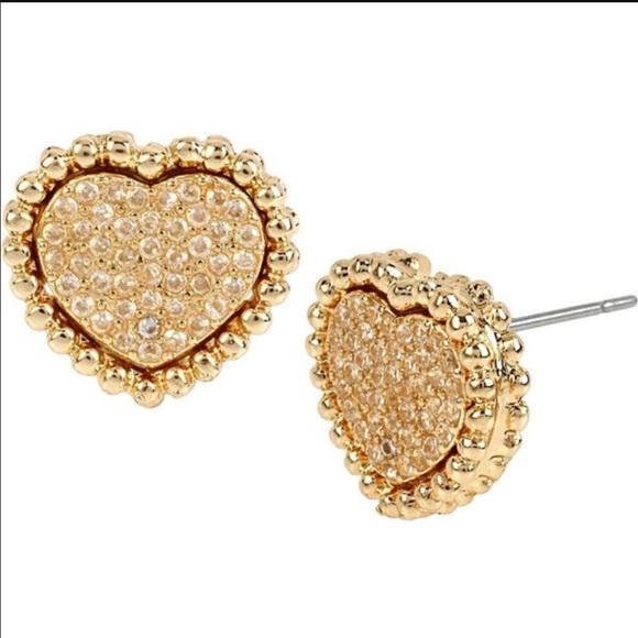 🎀Betsey Johnson Heart Studs🎀 - Picture 4 of 4