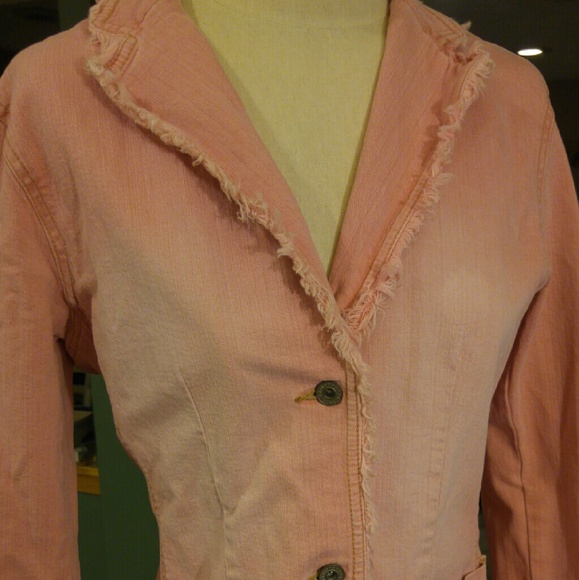 Christopher Blue Ombre Pink Denim Jacket
