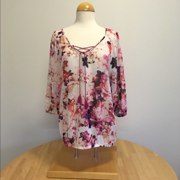 NWOT Floral Lane Bryant Top / Blouse  14/16