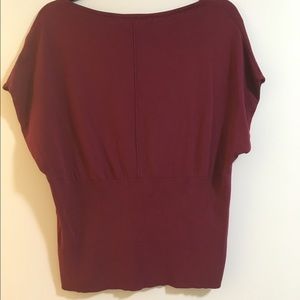 *August Silk* Wine Colored Kimono Like Top Size XL