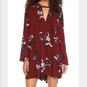 Free People Swing Tunic Maroon
