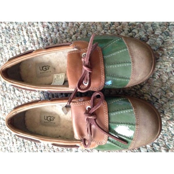 ugg haylie leather duck shoes