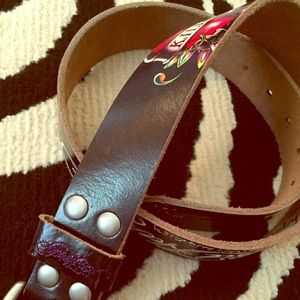 Genuine Leather Ed Hardy Belt