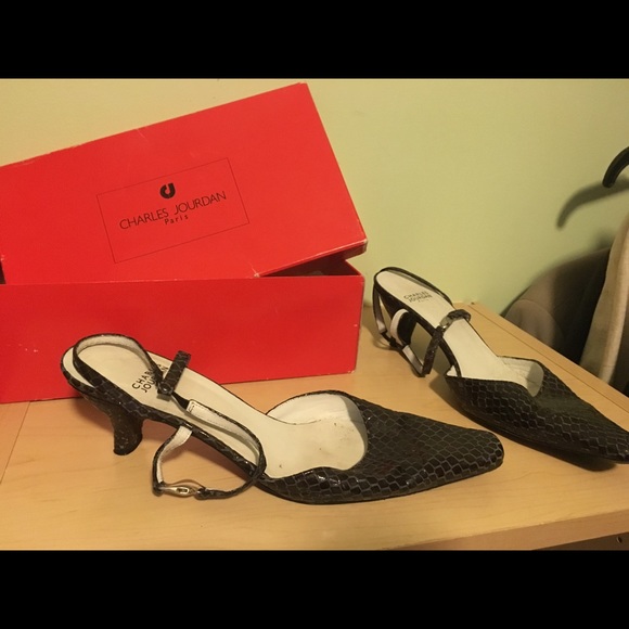 Charles Jourdan Python leather shoes - Picture 1 of 4