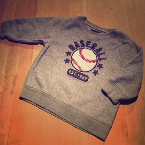 The Children's Place Other - Gray Baseball Sweatshirt 18 Months