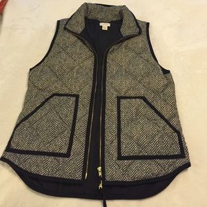 J Crew Herringbone Vest