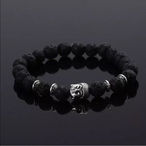 Buddha lava stone bracelet