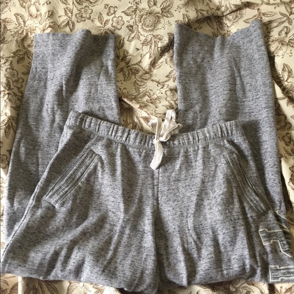 Victoria secret pink sweatpants grey large bf 🍰🍭