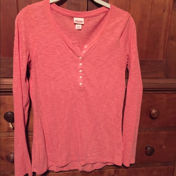 Peach colored shirt