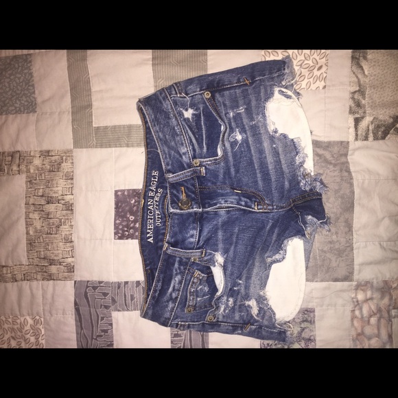 Distressed Jean Shorts