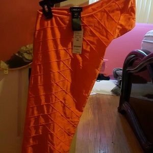 Bebe orange dress