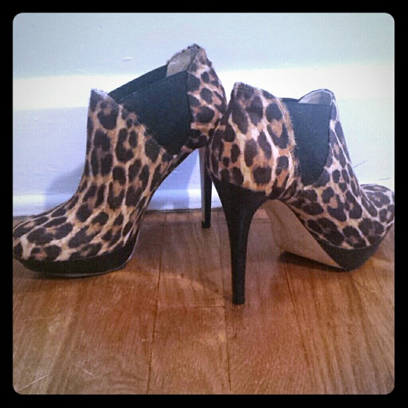INC International Concepts Shoes - FLASH SALE - INC Leopard Booties - 8M