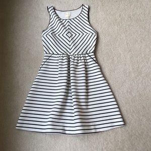 Maeve Mitred Stripes Dress
