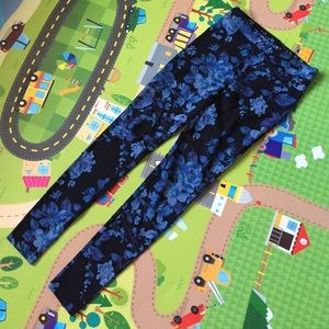 NWT Express blue floral print leggings, XS