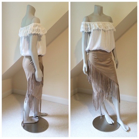 ❌❌❌❌ 🆕 Olivaceous Fringe Boho Skirt - Picture 5 of 7
